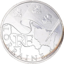 France, 10 Euro, Lorraine, Euros des régions, 2010, SPL+, Argent