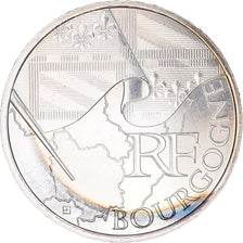 Francia, 10 Euro, Bourgogne, Euros des régions, 2010, Paris, SC+, Plata
