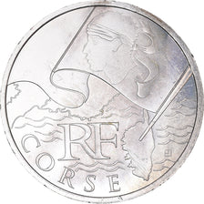 France, 10 Euro, Corse, Euros des régions, 2010, MS(60-62), Silver