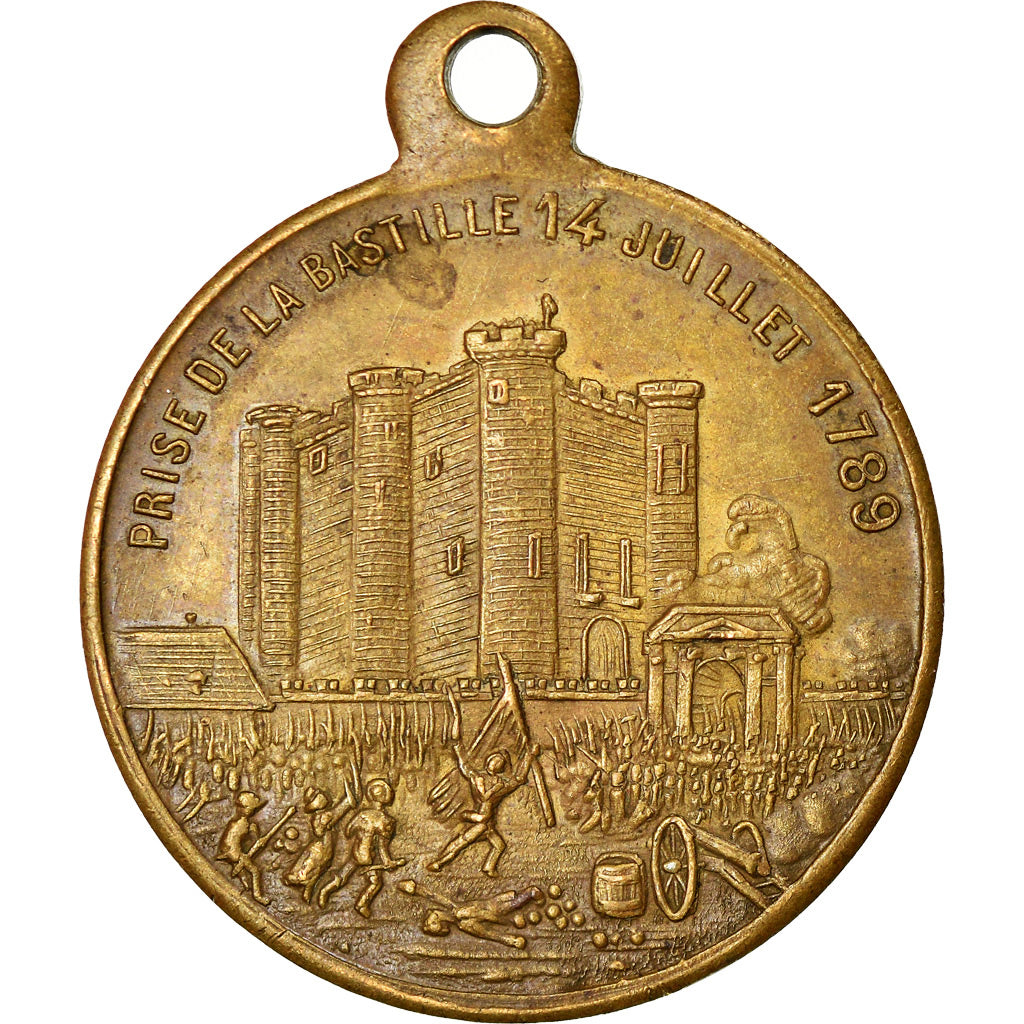 France, Token, Fête Nationale, Distribution des Drapeaux par Jules Grévy