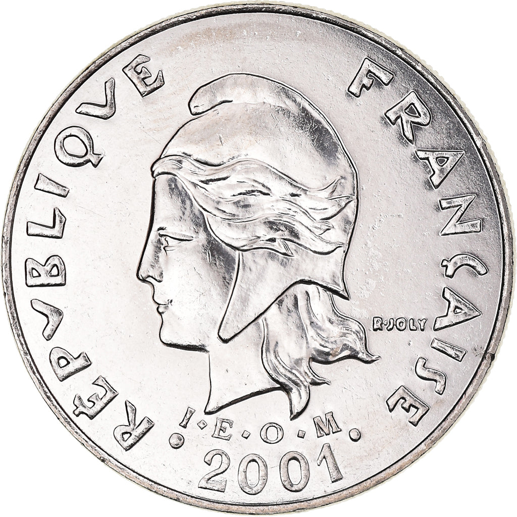 Coin, New Caledonia, 20 Francs, 2001, Paris, MS(65-70), Nickel, KM:12