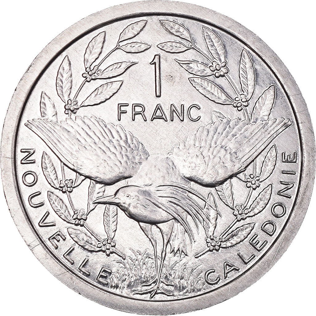Coin, New Caledonia, Franc, 2001, Paris, MS(65-70), Aluminum, KM:10