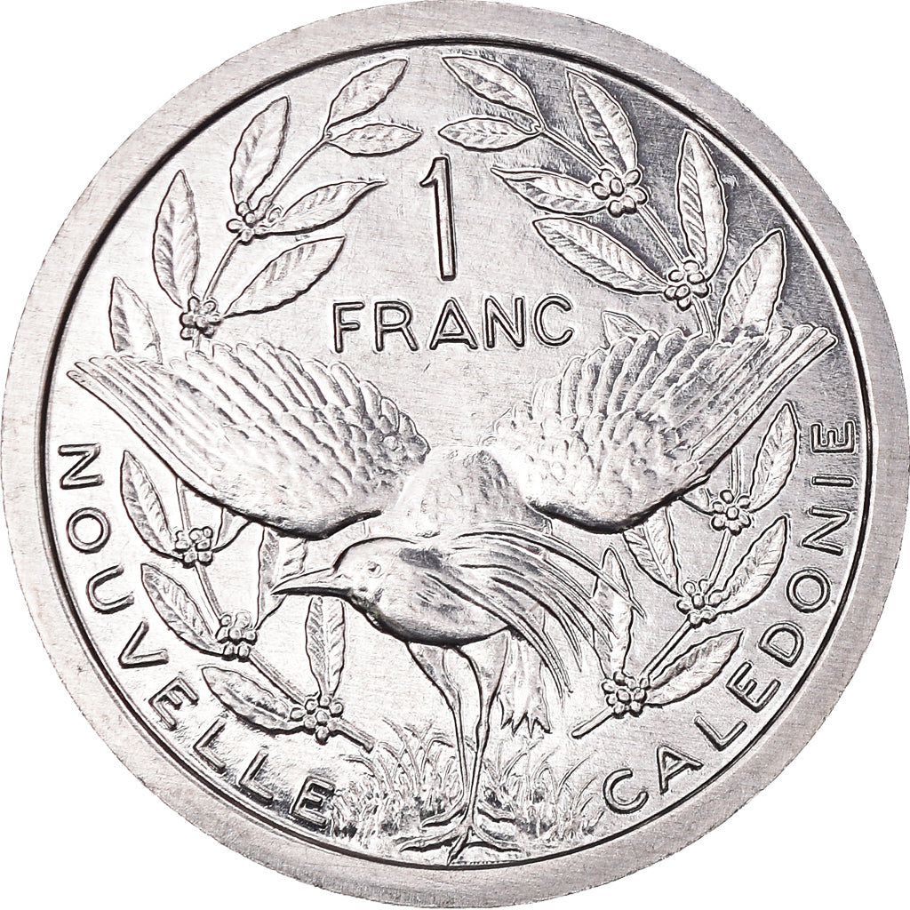 Coin, New Caledonia, Franc, 2001, Paris, MS(65-70), Aluminum, KM:10