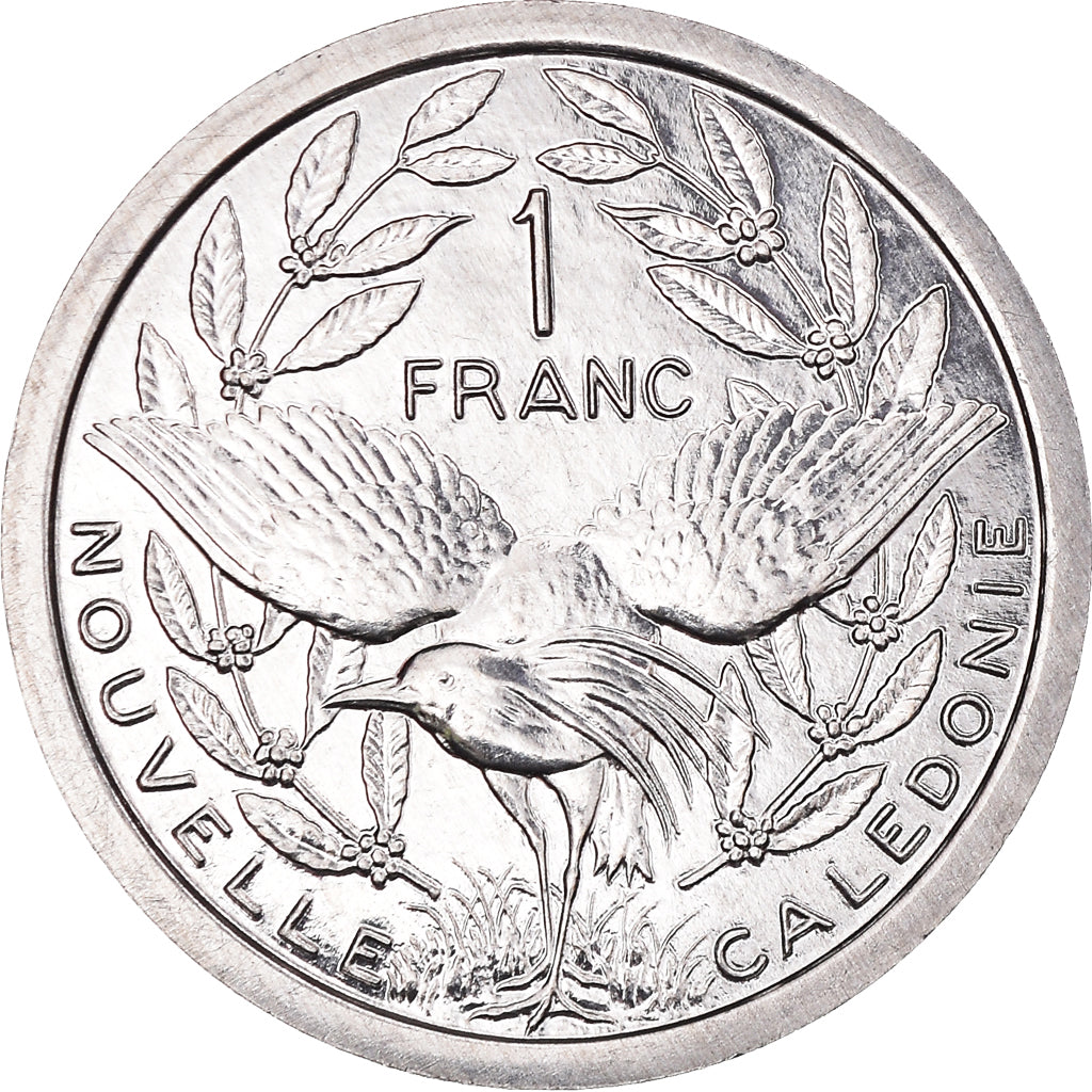 Coin, New Caledonia, Franc, 2001, Paris, MS(65-70), Aluminum, KM:10
