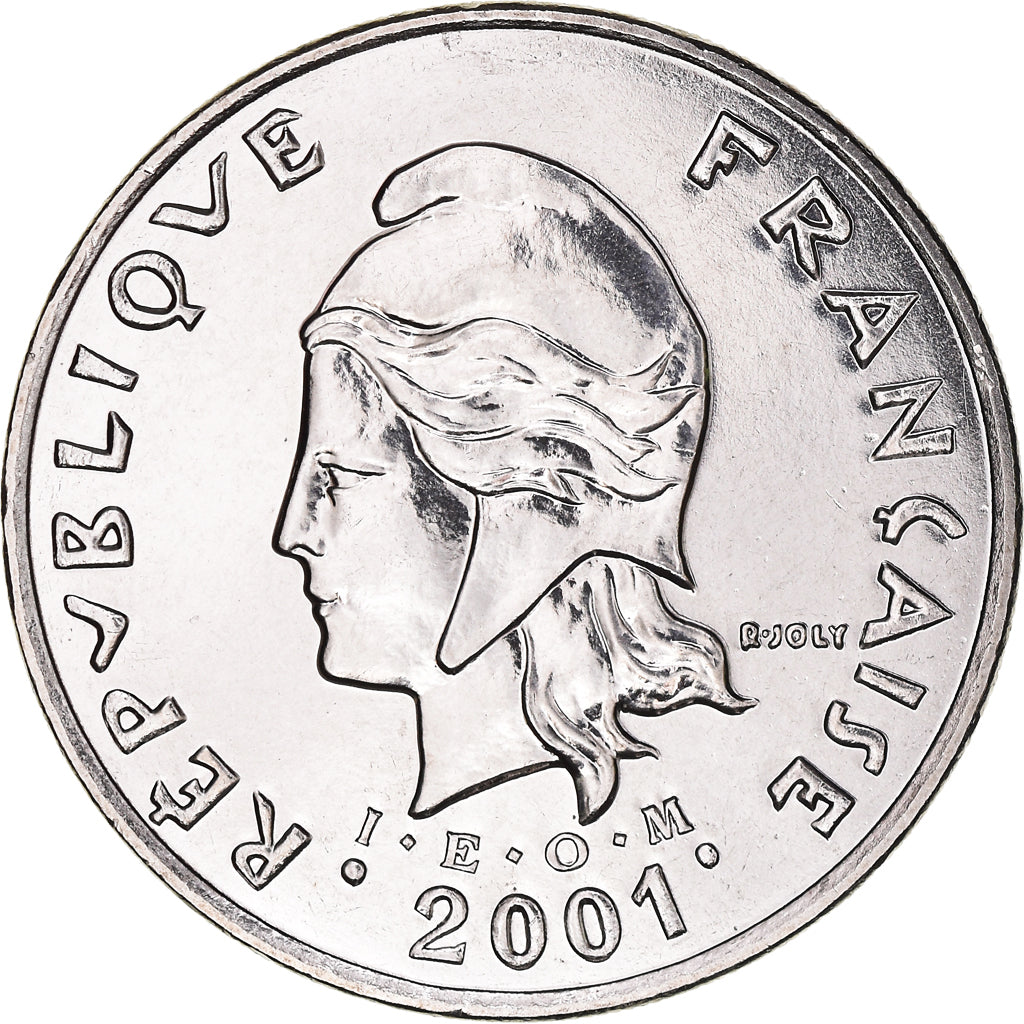 Coin, New Caledonia, 50 Francs, 2001, Paris, MS(65-70), Nickel, KM:13