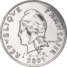 Coin, New Caledonia, 50 Francs, 2001, Paris, MS(65-70), Nickel, KM:13