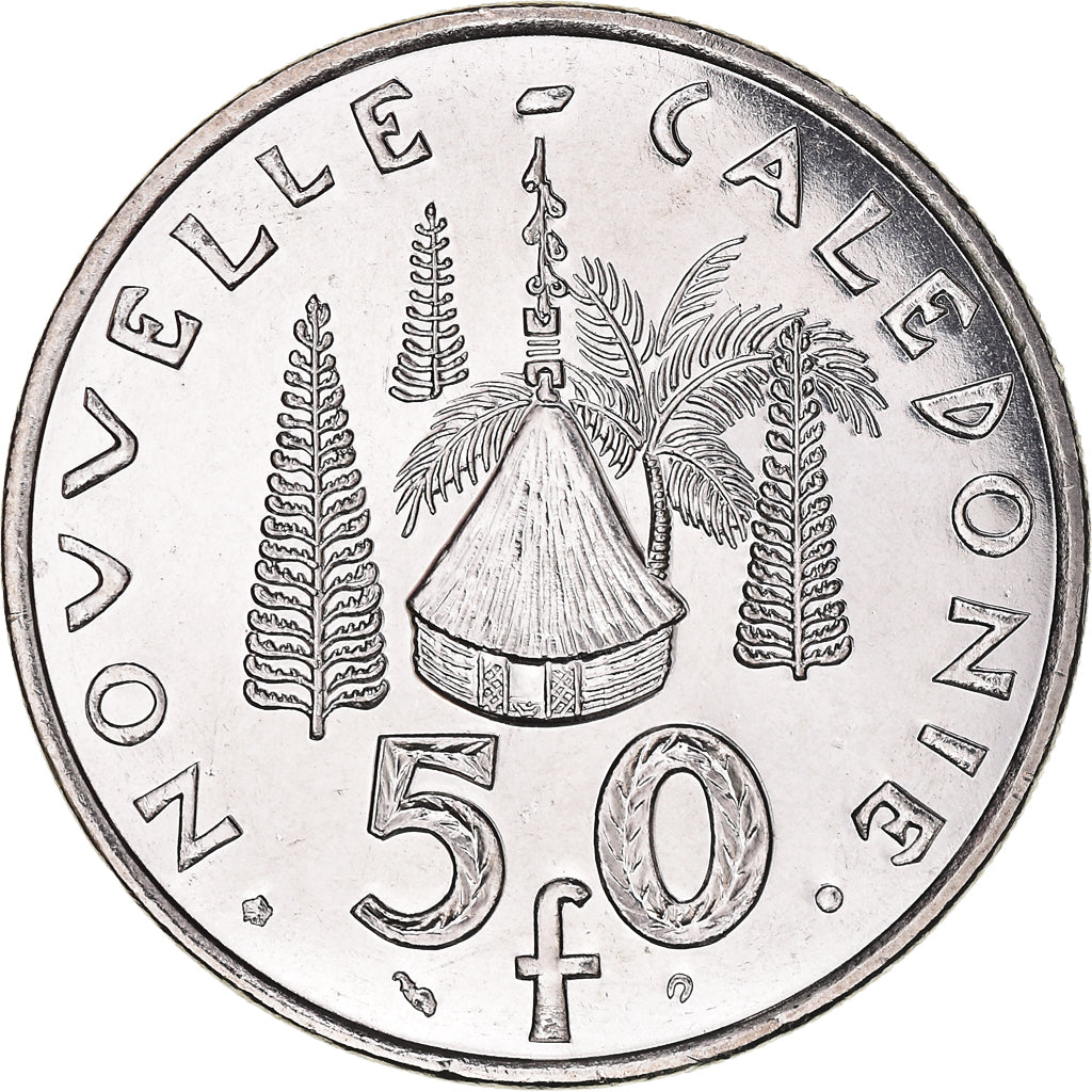 Coin, New Caledonia, 50 Francs, 2001, Paris, MS(65-70), Nickel, KM:13