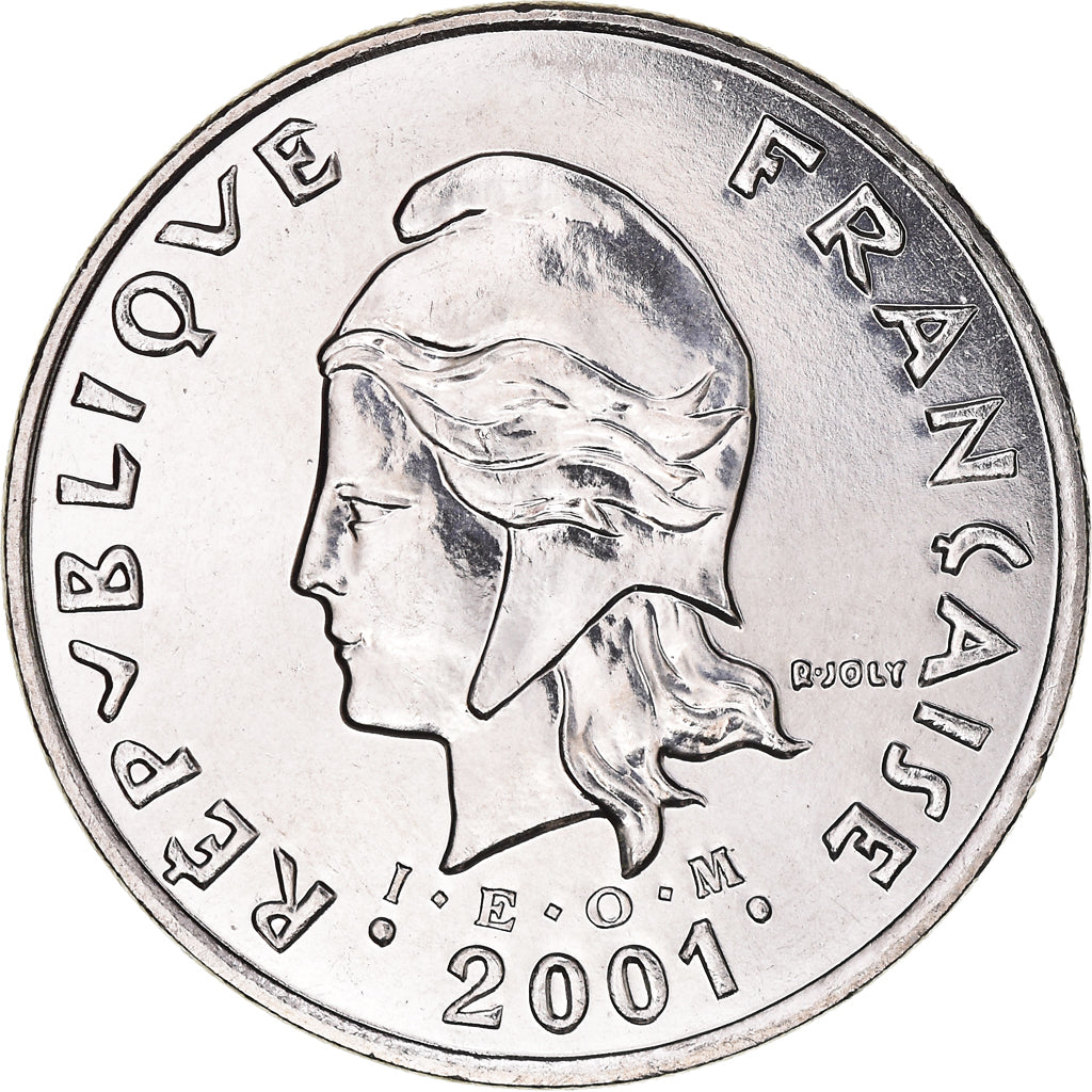 Coin, New Caledonia, 50 Francs, 2001, Paris, MS(65-70), Nickel, KM:13