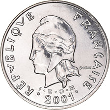 Coin, New Caledonia, 50 Francs, 2001, Paris, MS(65-70), Nickel, KM:13