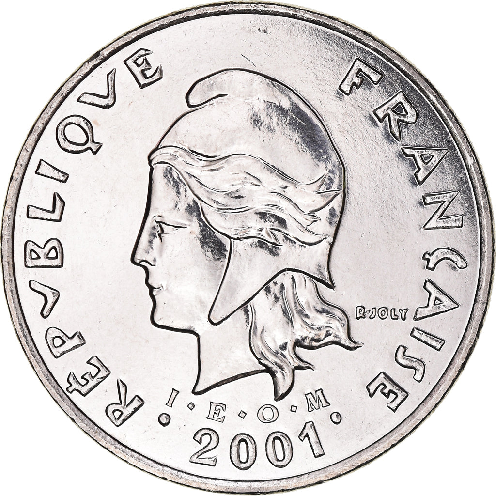 Coin, New Caledonia, 50 Francs, 2001, Paris, MS(65-70), Nickel, KM:13