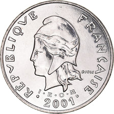 Coin, New Caledonia, 50 Francs, 2001, Paris, MS(65-70), Nickel, KM:13