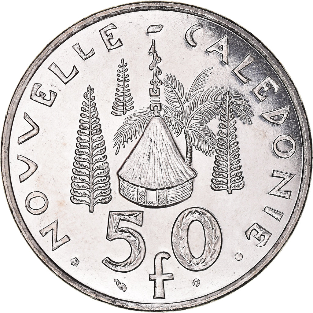Coin, New Caledonia, 50 Francs, 2001, Paris, MS(65-70), Nickel, KM:13
