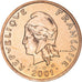 Moeda, Nova Caledónia, 100 Francs, 2001, Paris, MS(65-70), Níquel-Bronze