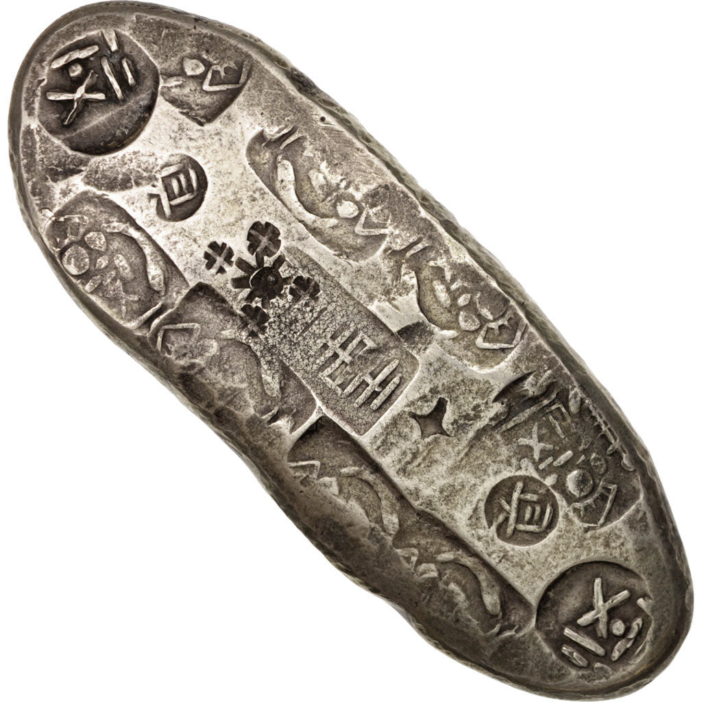 Japón, Chogin, 1859-1865, MBC, Plata, KM:9c