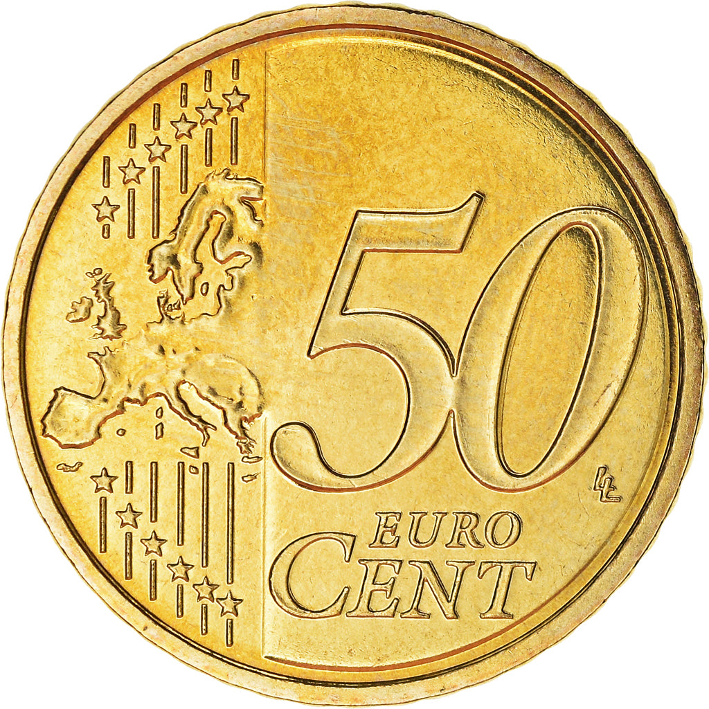 France, 50 Euro Cent, 2009, Paris, BU, MS(65-70), Brass, Gadoury:6a., KM:1412