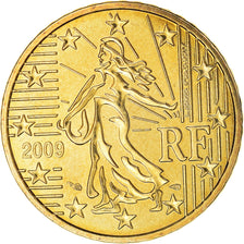 France, 50 Euro Cent, 2009, Paris, BU, MS(65-70), Brass, Gadoury:6a., KM:1412
