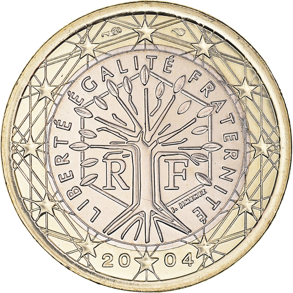 France, Euro, 2004, Paris, BU, MS(65-70), Bi-Metallic, KM:1288