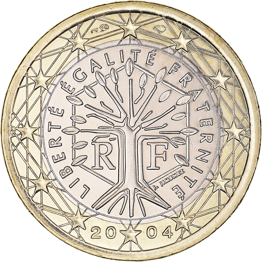 France, Euro, 2004, Paris, BU, FDC, Bimétallique, KM:1288