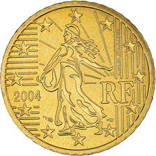 France, 50 Euro Cent, 2004, Paris, BU, MS(65-70), Brass, Gadoury:6., KM:1287