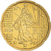 Frankreich, 20 Euro Cent, 2004, BU, STGL, Messing, Gadoury:5., KM:1286
