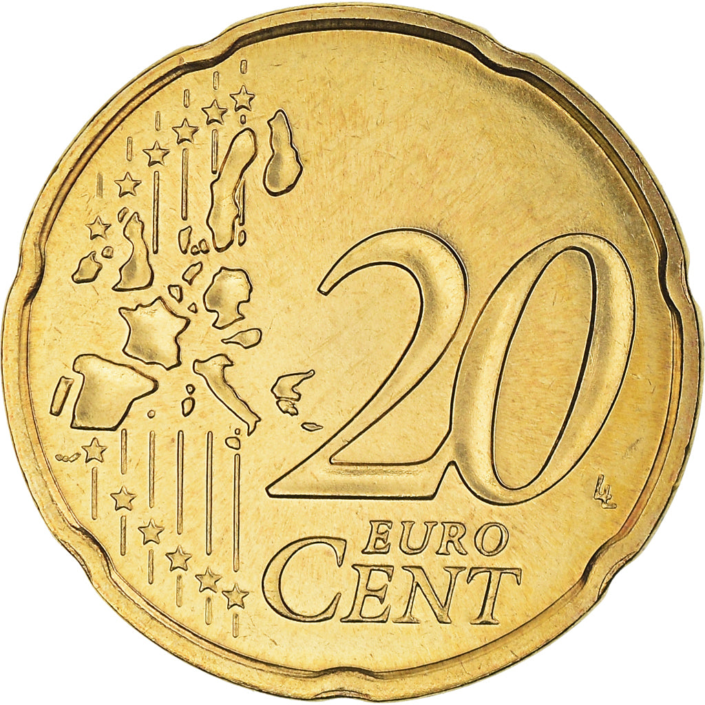 Frankreich, 20 Euro Cent, 2004, BU, STGL, Messing, Gadoury:5., KM:1286