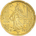 França, 20 Euro Cent, 2004, BU, MS(65-70), Latão, Gadoury:5., KM:1286