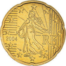 France, 20 Euro Cent, 2004, BU, MS(65-70), Brass, Gadoury:5., KM:1286