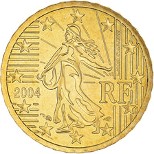 France, 10 Euro Cent, 2004, Paris, BU, MS(65-70), Brass, KM:1285