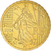 França, 10 Euro Cent, 2004, Paris, BU, MS(65-70), Latão, KM:1285