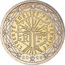 França, 2 Euro, 2005, Paris, BU, MS(65-70), Bimetálico, Gadoury:8., KM:1289