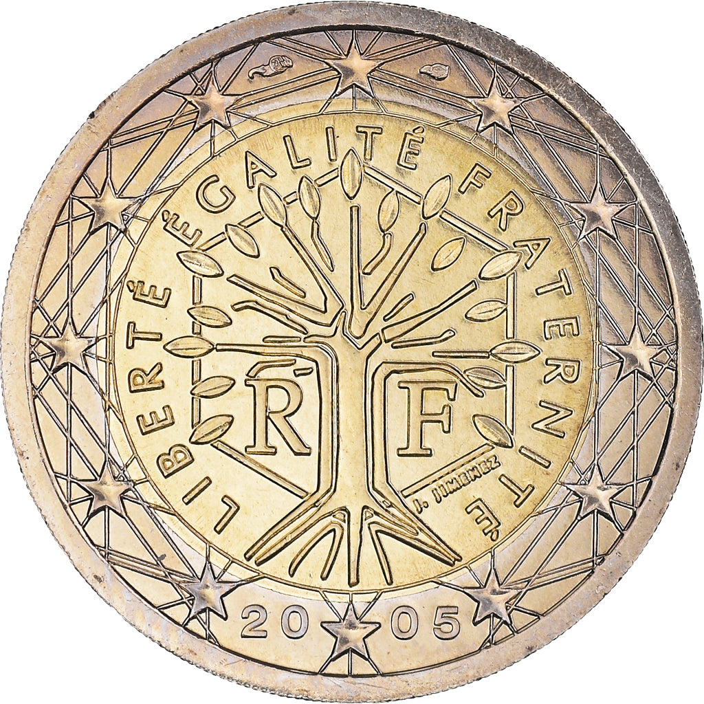 Francia, 2 Euro, 2005, Paris, BU, FDC, Bi-metallico, Gadoury:8., KM:1289