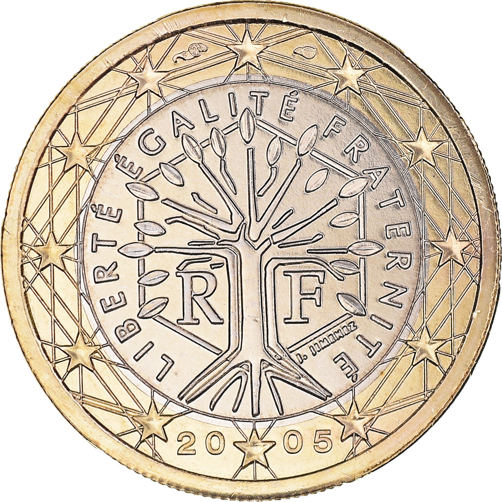 Francia, Euro, 2005, Paris, BU, FDC, Bimetálico, Gadoury:7, KM:1288