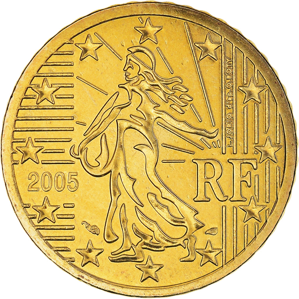 France, 50 Euro Cent, 2005, BU, MS(65-70), Brass, Gadoury:5., KM:1287