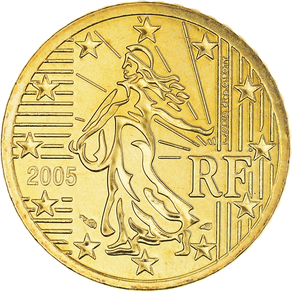 France, 50 Euro Cent, 2005, BU, MS(65-70), Brass, Gadoury:5., KM:1287