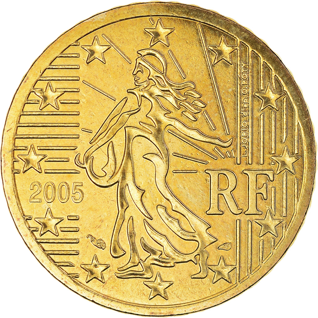 France, 50 Euro Cent, 2005, BU, MS(65-70), Brass, Gadoury:5., KM:1287