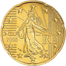 Frankrijk, 20 Euro Cent, 2005, BU, FDC, Tin, Gadoury:5., KM:1286