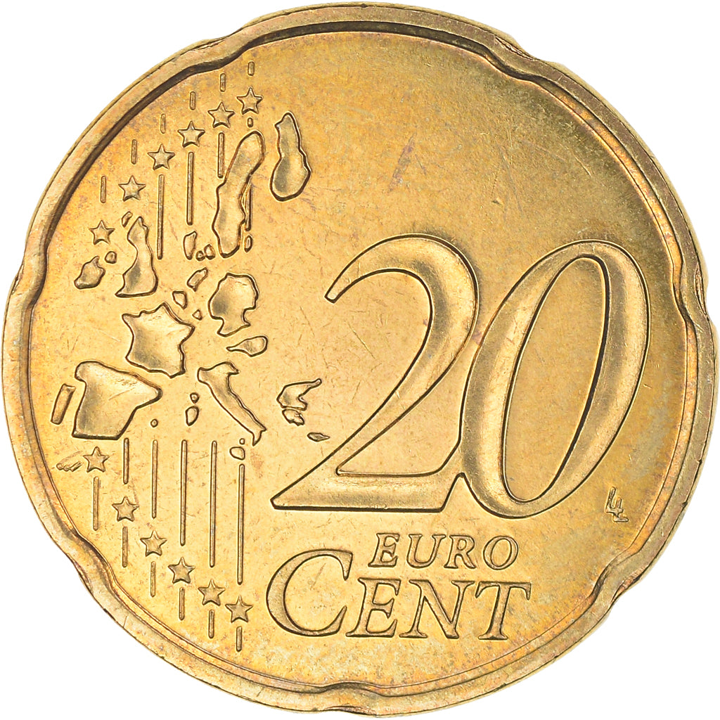 France, 20 Euro Cent, 2005, BU, MS(65-70), Brass, Gadoury:5., KM:1286