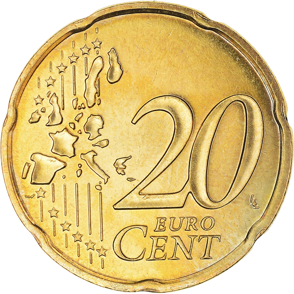 France, 20 Euro Cent, 2005, BU, MS(65-70), Brass, Gadoury:5., KM:1286