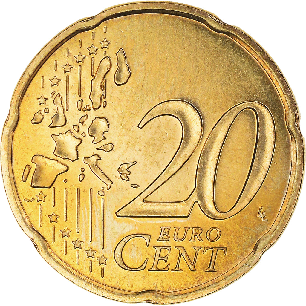 France, 20 Euro Cent, 2005, BU, MS(65-70), Brass, Gadoury:5., KM:1286