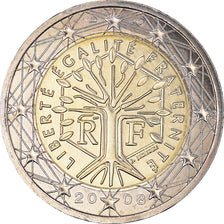 Francia, 2 Euro, 2008, Paris, BU, FDC, Bimetálico, Gadoury:8a., KM:1414