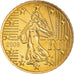 França, 50 Euro Cent, 2008, Paris, BU, MS(65-70), Latão, Gadoury:6a., KM:1412