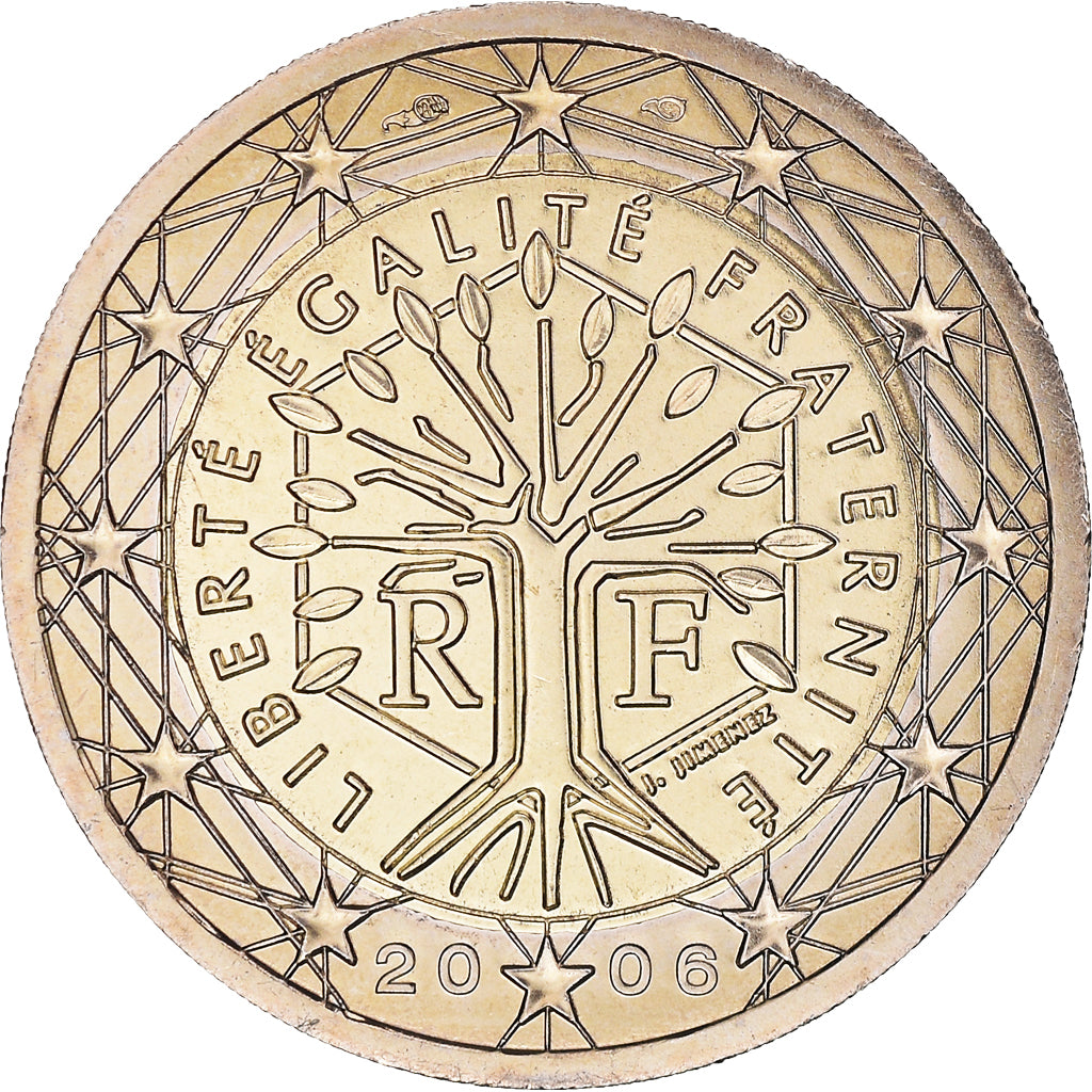 France, 2 Euro, 2006, Paris, BU, MS(65-70), Bi-Metallic, Gadoury:8., KM:1289