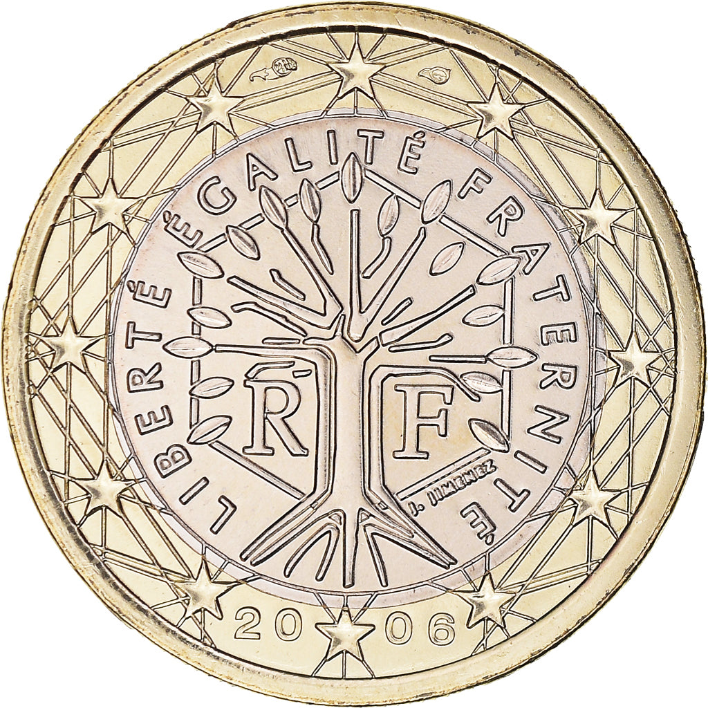 Francia, Euro, 2006, Paris, BU, FDC, Bi-metallico, Gadoury:7, KM:1288