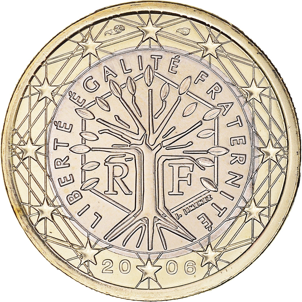 Francia, Euro, 2006, Paris, BU, FDC, Bi-metallico, Gadoury:7, KM:1288