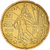 France, 20 Euro Cent, 2006, Paris, BU, MS(65-70), Brass, KM:1286