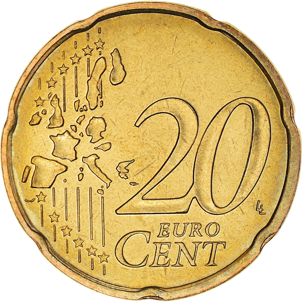 France, 20 Euro Cent, 2006, Paris, BU, MS(65-70), Brass, KM:1286