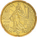 France, 20 Euro Cent, 2006, Paris, BU, MS(65-70), Brass, KM:1286