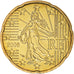 France, 20 Euro Cent, 2006, Paris, BU, MS(65-70), Brass, KM:1286