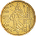 France, 20 Euro Cent, 2006, Paris, BU, MS(65-70), Brass, KM:1286