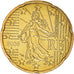 France, 20 Euro Cent, 2006, Paris, BU, MS(65-70), Brass, KM:1286